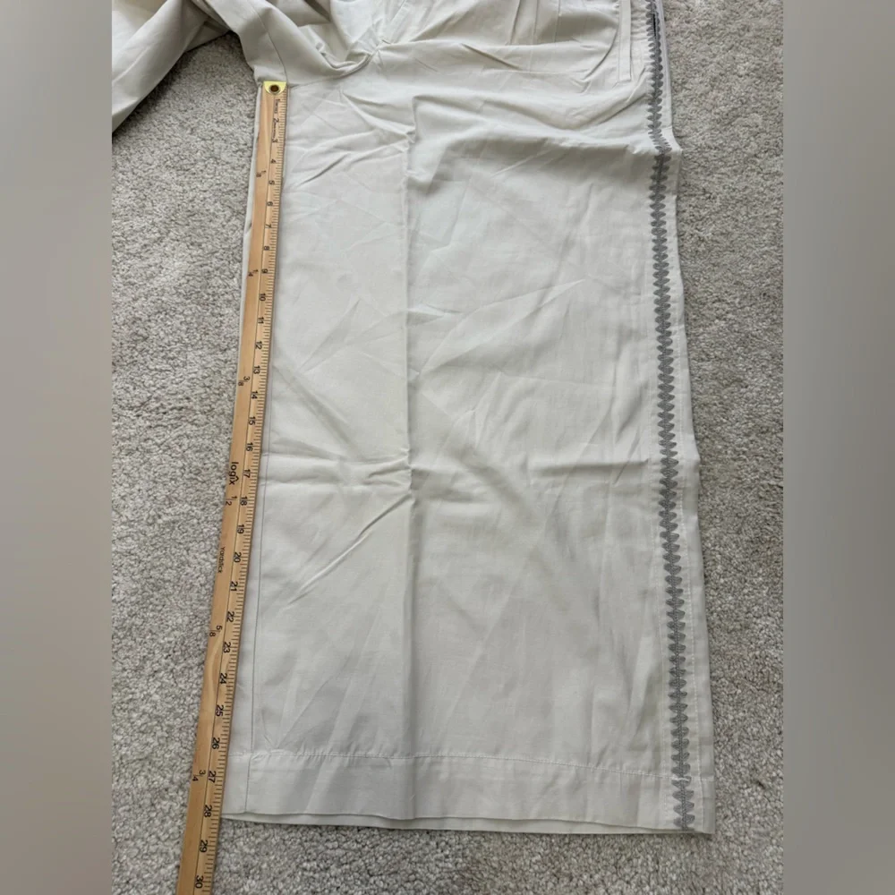 NWT Anthropologie Pleated Embroidered Trousers Sz XL - Picture 10 of 16